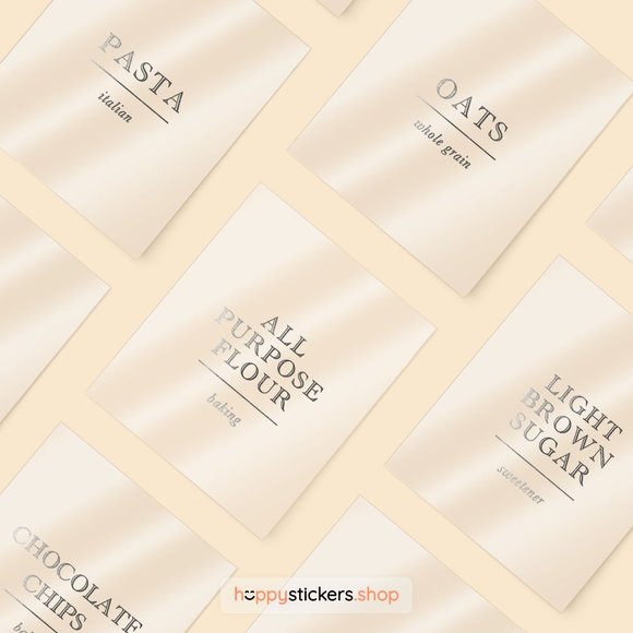 36 Labels • Academy Minimalist Pantry for Kitchen Storage • Organization Labels - Picture 14 of 17